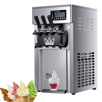 Machine à desserts commerciale fiable avec capacité de congélation rapide, commandes numériques, prise en charge de la production de glaces aux maïs et aux fruits