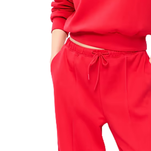 Women's Fleece <b>Wide</b> <b>Leg</b> Trousers Relaxed Fit Drawstring Elastic Waist Sweatpants with Side Pockets for Casual <b>Lounge</b> Daily Wears - Product Image 5