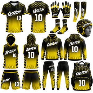 Maillots de sublimation sans manches pour matchs de ligue 7v7, uniformes de compression sans manches à capuche personnalisés pour le flag football 7v7 2025 - Product Image 2