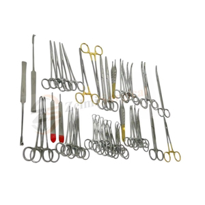 Kit de 141 Piezas de Instrumentos Quirúrgicos Veterinarios para Amigdalectomía Canina y Felina, Juego de Cirugía Animal de Acero Inoxidable, Suministro OEM - Product Image 1