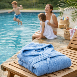 Albornoz Infantil con Capucha de Algodón BCI, Suave y Absorbente, para Niños Pequeños, con Etiqueta Privada, Logotipo Personalizado, OEM, para Uso en el Baño o Armario - Product Image 6