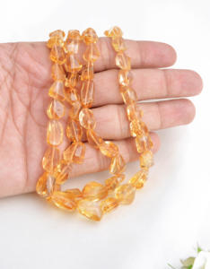 พลอยซิทรินธรรมชาติจากบราซิล ทรงเหลี่ยมเจียระไน สำหรับทำเครื่องประดับชั้นดี - Product Image 3