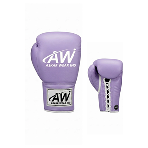 ถุงมือชกมวย Askar Wear Ind หนัง PU แบบผูกข้อเท้า ระบายอากาศได้ดี อุปกรณ์ฝึกซ้อมสำหรับผู้ใหญ่ แบบเต็มนิ้ว - Product Image 1