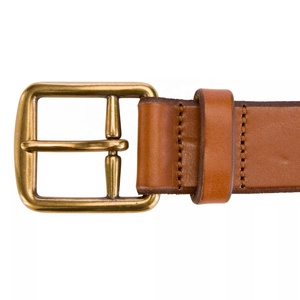 Ceintures en cuir véritable pour hommes, 1.25 pouces, large, effet GRAIN, noir et marron, nouveau - Product Image 2