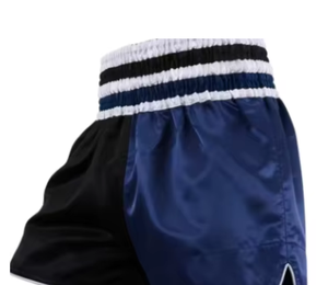 Shorts de boxe blancs pour hommes, taille mi-haute, avec bande latérale argentée, taille élastique, séchage rapide, décontractés, sportifs, 100% polyester PROFIT - Product Image 6