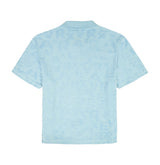 เสื้อโปโลผู้ชายสีฟ้าอ่อน แขนสั้น ทรงปกติ ผ้าถัก สีพื้น สไตล์ลำลอง ผลิตโดย OEM พรีเมียม รับผลิตตามแบบ OEM/ODM - Product Image 2