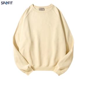 Wholesale OEM Custom Puff Printed <b>Men</b> Sweatshirts Fleece Regular Fit Polyester/Cotton Material Digital Printing Eco-Friendly - Product Image 1