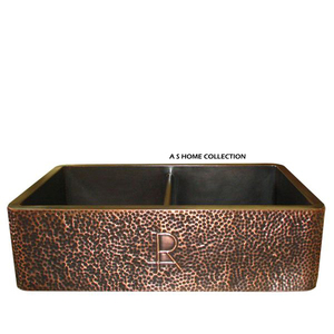 Évier en cuivre à texture martelée pour la maison, les hôtels, les villas, la cuisine, la décoration, l'usage domestique – Le meilleur évier en cuivre décoratif - Product Image 1
