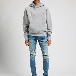 Nouveaux sweats à capuche déchirés pour hommes, vêtements décontractés pour l'hiver, sweats à capuche déchirés pour hommes en différents designs - Product Image 3