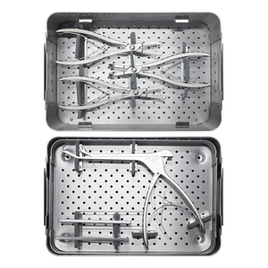 9 Pcs Orthopedic Rib Plate Instrument Set Hospital Grade Trauma Fixation Kit Stainless Steel Surgical <b>Tools</b> CE ISO Certified - Product Image 5