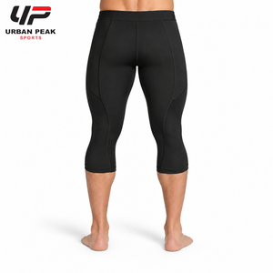 Bequeme Herren-Capri-Leggings mit elastischem Bund, atmungsaktivem Stoff und flexibler Passform für einen aktiven Lebensstil. - Product Image 3