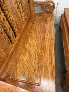 ชุดโซฟาห้องนั่งเล่นไม้หอมแท้ 9 ชิ้น ดีไซน์โบราณแกะสลักด้วยมือ หรูหรา - Product Image 4