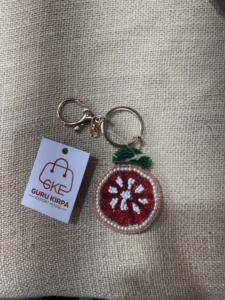 Abalorio de alta calidad hecho a mano, estilo bohemio cristiano, con perlas de imitación y cuentas de vidrio lampwork en forma de paz, para bolso infantil, con cuentas de semilla - Product Image 4