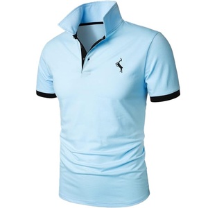เสื้อโปโลชาย ผ้าฝ้าย 100% ปิเก้ 220 กรัม สีพื้น แขนสั้น ทรงปกติ ผ้าถัก สวมใส่สบาย ผู้ผลิตจากบังกลาเทศ - Product Image 1