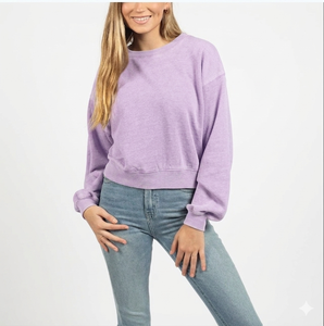 Regular Fit Full Sleeves Women's Sweatshirt Casual Style <b>Top</b> Quality Polyester/Cotton Solid Color Sweatshirt Knitted Fabric - Product Image 6