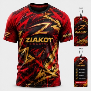 เสื้อยืดออกกำลังกายสีเขียวขาวสำหรับผู้ชาย ดีไซน์ใหม่จากอุตสาหกรรม ZIAKOT - Product Image 6
