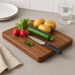 Large Acacia Wood Cutting Board Rectangular Wooden Chopping Board Thick <b>Kitchen</b> Board for Meat Vegetable Durable Use - Product Image 5