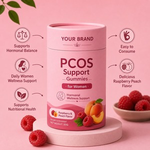Gomitas de Apoyo para el Síndrome del Ovóni (PCOS) de Marca Privada OEM para Mujeres, Apoyo para el Bienestar Hormonal - Product Image 3