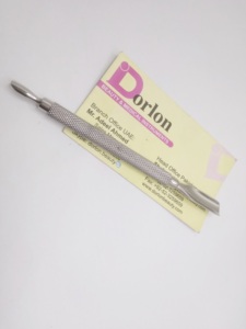 Poussoir à cuticules en acier inoxydable à double extrémité en forme de cuillère, personnalisable avec logo, outil de manucure pour retirer les cuticules, prix de gros - Product Image 3