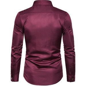 Camisas de Manga Larga para Hombre, Estilo Gótico Steampunk, Color Sólido, Cierre de Botones con Remaches, Corte Ajustado, Uniforme para Fiesta o Escenario - Product Image 2