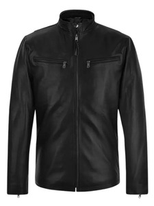 เสื้อแจ็คเก็ตหนังสไตล์ไบค์เกอร์ของเฮนรี คาวิลล์ - Product Image 1