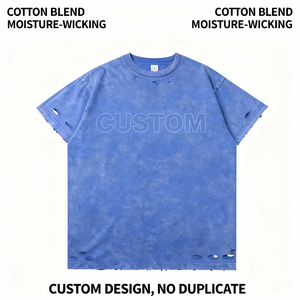 T-shirt en coton pour homme, décontracté, à manches courtes, respirant, doux, col rond, coupe classique, léger, pour tous les jours, streetwear, mode, USA Tops - Product Image 2
