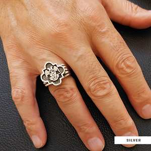 Bague de diplôme universitaire unisexe BOJ RCJ Ring 011 personnalisée en argent et diamant, cadeau pour occasions spéciales, prix bas, offre exceptionnelle - Product Image 6