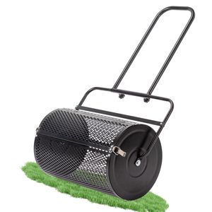 Spandiconcime Manuale da 24 Pollici per Prato e Giardino, Rullo per Torba, Cesto in Rete d'Acciaio Verniciato a Polvere, Nuovo, con Scatola Ingranaggi Topdre - Product Image 3