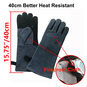 Gants de travail de sécurité, paume en cuir durable, gants industriels résistants à l'huile pour travaux mécaniques - Product Image 4