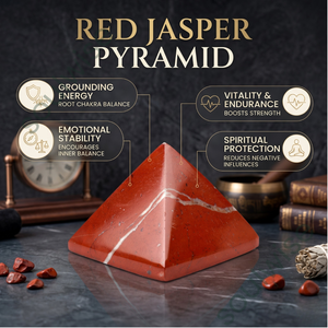 หินคริสตัลแจสเปอร์สีแดงธรรมชาติทรงพีระมิดขัดเงาจากอินเดีย สำหรับตกแต่งบ้านและเป็นของขวัญทางธุรกิจ - Product Image 4