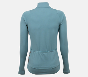 Maillot de cyclisme unisexe à manches longues, veste de vélo de route à fermeture éclair intégrale, séchage rapide, 100% polyester, évacuation de l'humidité, anti-UV - Product Image 4