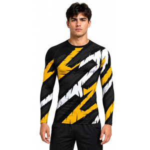 Camiseta Deportiva Ligera de Compresión para Adultos, Tejido Elástico de Spandex/Poliéster, Cómoda y Transpirable - Product Image 4