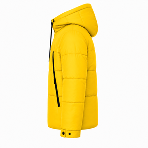 Bulk Mens <b>Padded</b> Winter Jacket Custom Logo <b>Waterproof</b> Hooded Puffer <b>Coat</b> Insulated Outerwear Supplier - Product Image 2