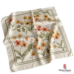 Élégant foulard carré pour femme, doux et léger, accessoire de mode, impression personnalisée, fabricant de textiles OEM ODM, Bali Custom - Product Image 3