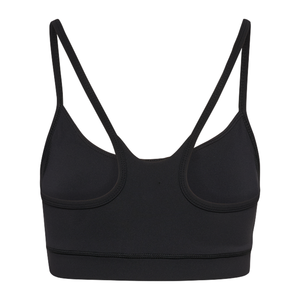 Soutien-gorge de sport TRIMMY SPORTS pour filles, simple, sans coutures, à maintien élevé, noir, pour entraînement, fitness, yoga, gym, 100 % polyester, course à pied, fermeture avant - Product Image 2