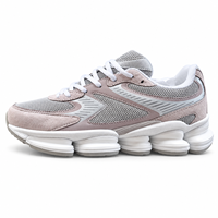 Chaussures de course rétro pour hommes, amortissantes, respirantes en maille, baskets épaisses à semelle segmentée, baskets de sport décontractées pour la marche