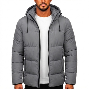 Wholesale Men Puffer Jacket Hooded Quilted Winter Coat <b>Warm</b> Insulated Outdoor Jacket Custom Made <b>Clothing</b> - Product Image 6