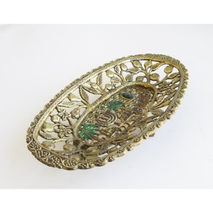 ชามเสิร์ฟทองเหลืองที่กำลังเป็นที่นิยมในวงการอุตสาหกรรม แสดงให้เห็นถึงความงดงามของงานโลหะทำมือ - Product Image 6