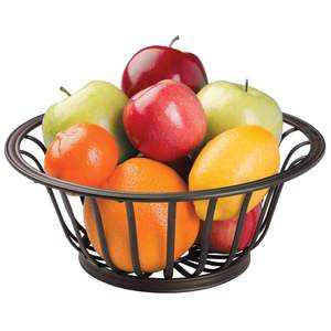 Panier à fruits en acier inoxydable, panier à pain, rangement alimentaire pour fruits et légumes, design élégant avec construction robuste en acier - Product Image 6