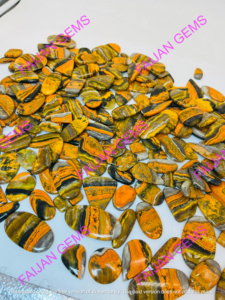 Pierre précieuse cabochon en jaspe abeille 100% naturel, de haute qualité, pour la fabrication de pendentifs et bijoux faits à la main, FAIJAN GEMS Troisième - Product Image 6