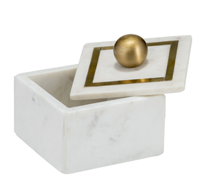 Boîtes à bijoux en marbre au design attrayant, boîte de rangement pour bijoux en marbre au design élégant, boîte décorative de table - Product Image 3