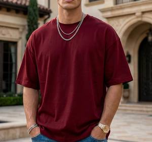 Camiseta Extra Grande para Hombre, Diseño de Dos Tonos con Parches, Estilo Urbano Hip Hop, Camiseta Holgada de Manga Corta a la Moda - Product Image 4