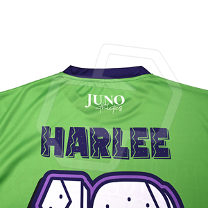 เสื้อเบสบอลโพลีเอสเตอร์สีเขียวพิมพ์ลายแบบซับลิเมชั่น คอกลม แขนสั้น สำหรับผู้ใหญ่ ใส่ได้ทั้งชายและหญิง เหมาะสำหรับฤดูร้อน ลายหัวกะโหลก เป็นมิตรกับสิ่งแวดล้อม - Product Image 5