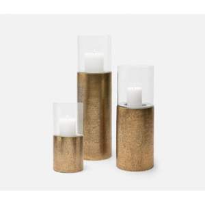 Ensemble de porte-bougies en bois classique avec couvercle en verre large, centre de table décoratif - Product Image 2