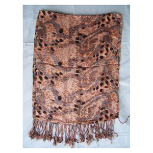 Premium Animal Print 100% Viscose Stole Shawl for Women Soft Lightweight Viscose Screen Print Butterfly <b>Scarf</b> Fashion Wrap - Product Image 6