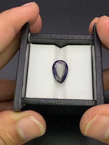 Piedra Preciosa Iolita Corte Pera, Color Azul Violeta Natural, Piedra Suelta para Anillo, Colgante, Fabricación de Joyería, Venta al Por Mayor - Product Image 6