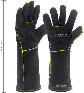 ถุงมือเชื่อมหนังกันไฟ ทนทานต่อแรงสั่นสะเทือน คุณภาพสูง ขายดีอันดับต้นๆ พร้อมฟังก์ชั่นดับเพลิง แขนยาว - Product Image 1