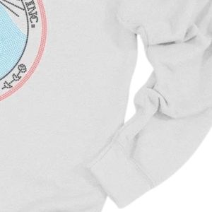 Sudadera Gris de Cuello Redondo para Mujer con Gráfico del Emblema de la Herencia Familiar 1938, Sudadera de Manga Larga Informal de Forro Polar - Product Image 3