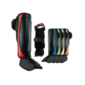 Espinilleras de Boxeo Unisex de PU Ecológicas, 1 cm de Grosor, Resistentes al Desgaste, Equipo de Protección para Entrenamiento de Artes Marciales - Product Image 1