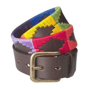Cinturón de Cuero para Hombre, Estilo Polo Ecuestre, con Hebilla de Pin, Cuero de Primera Calidad, Bordado, Cinturón Deportivo, Accesorios para Montar a Caballo - Product Image 2